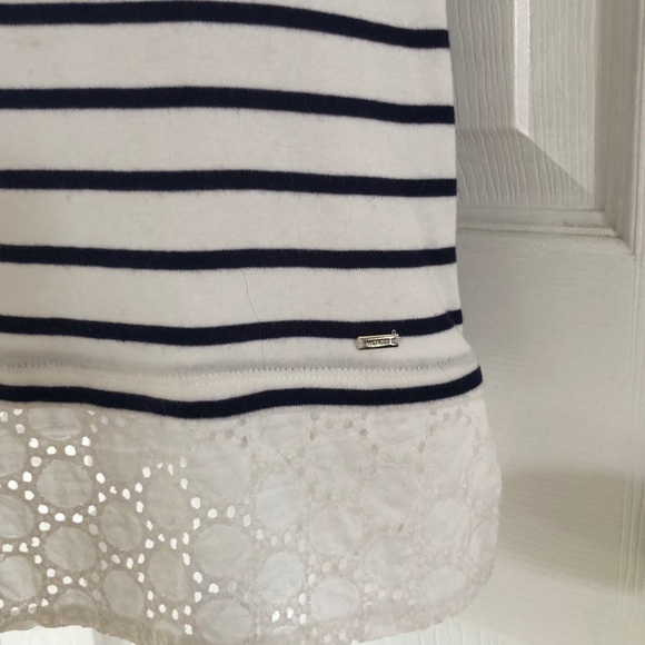 Tommy Hilfiger T-Shirt Striped Lace-Trim Dress - Picture 5 of 6